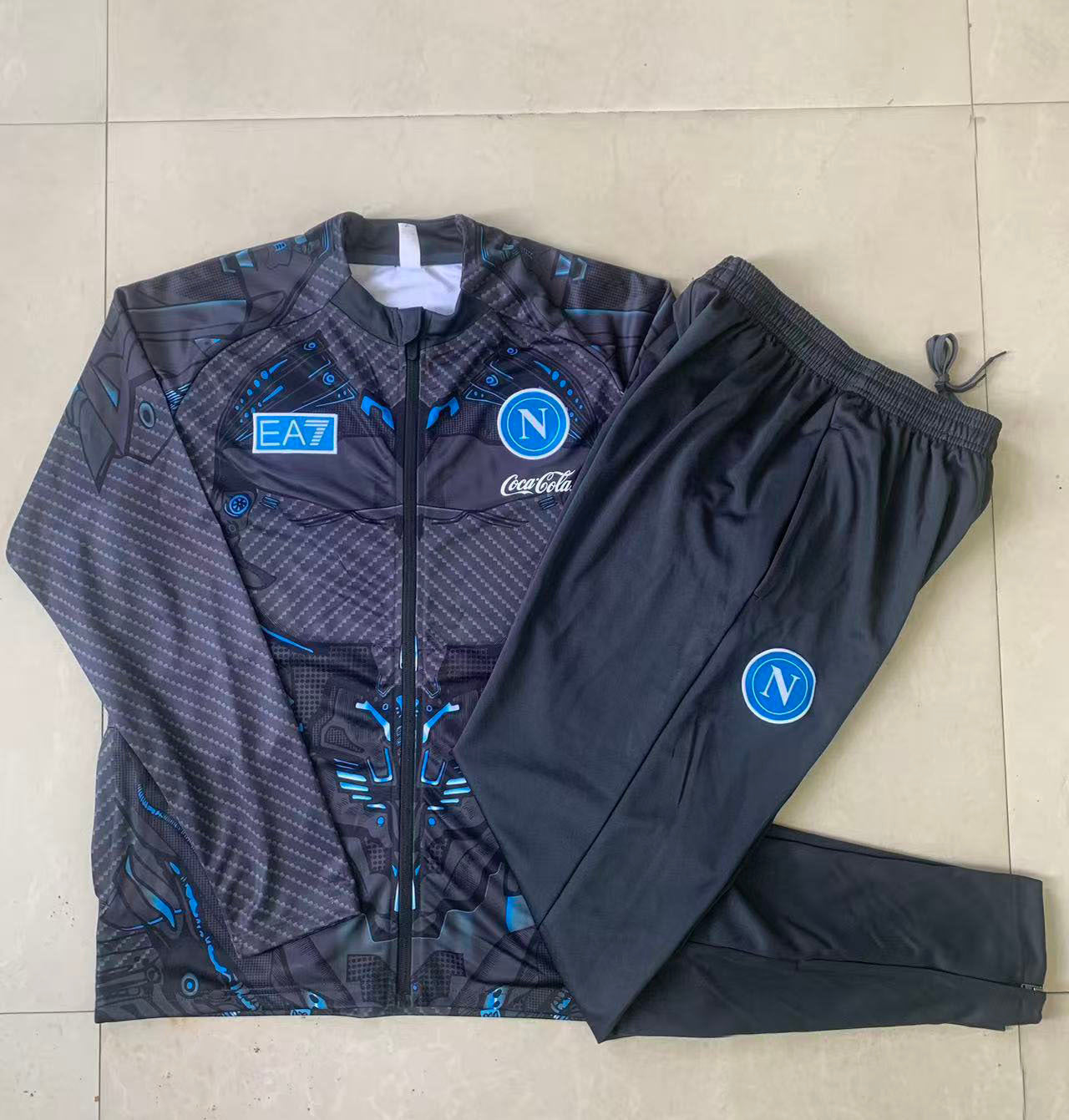 Tuta Napoli Grigio/nero Zip intera 2025/26