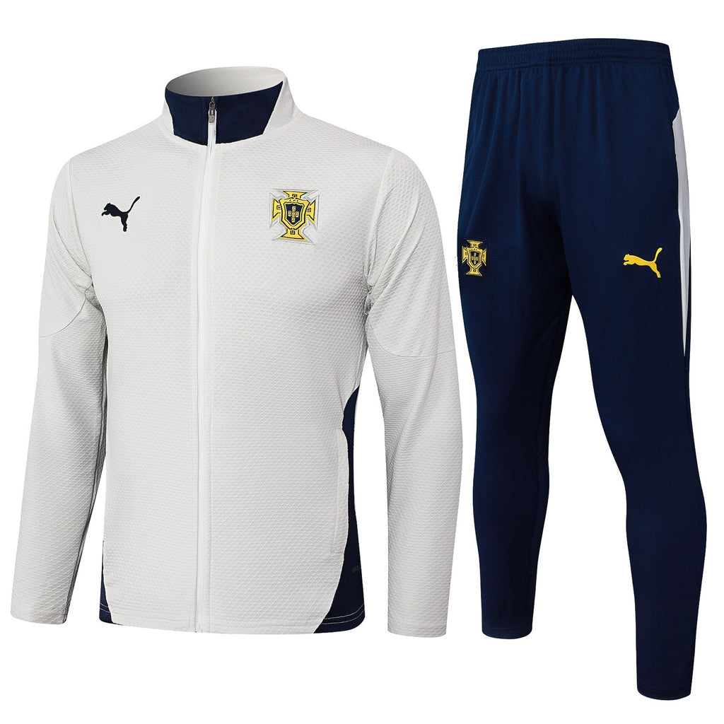 Tuta Portogallo bianco zip 2025/26