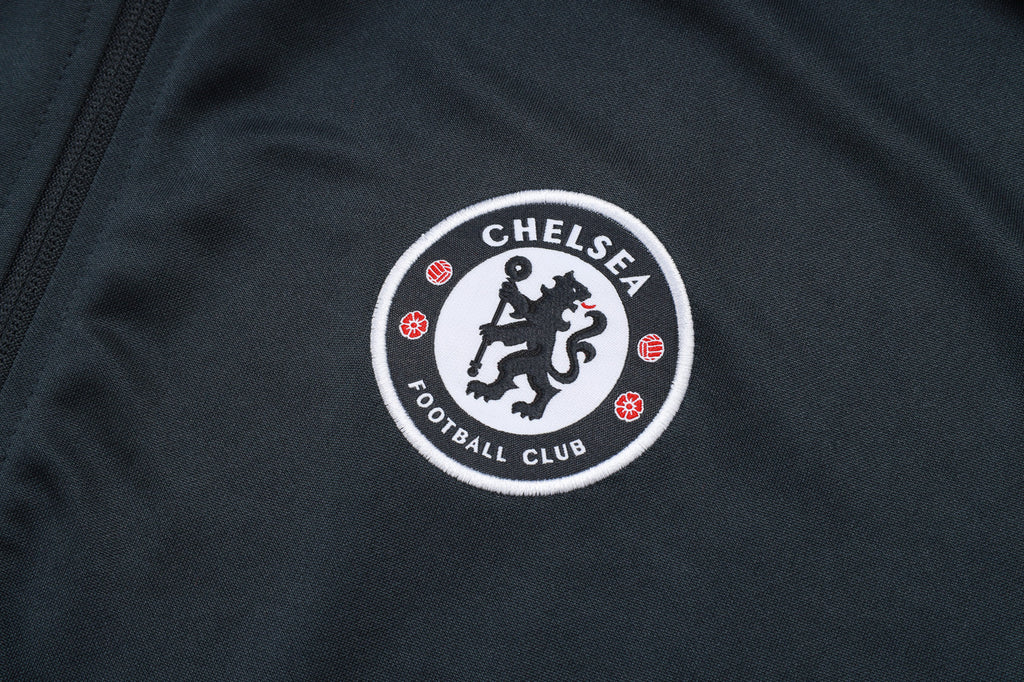 Tuta Chelsea nero zip intera 2025/26