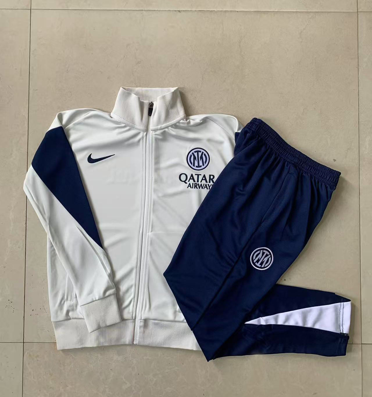 Tuta Inter Bianco zip intera 2025/26